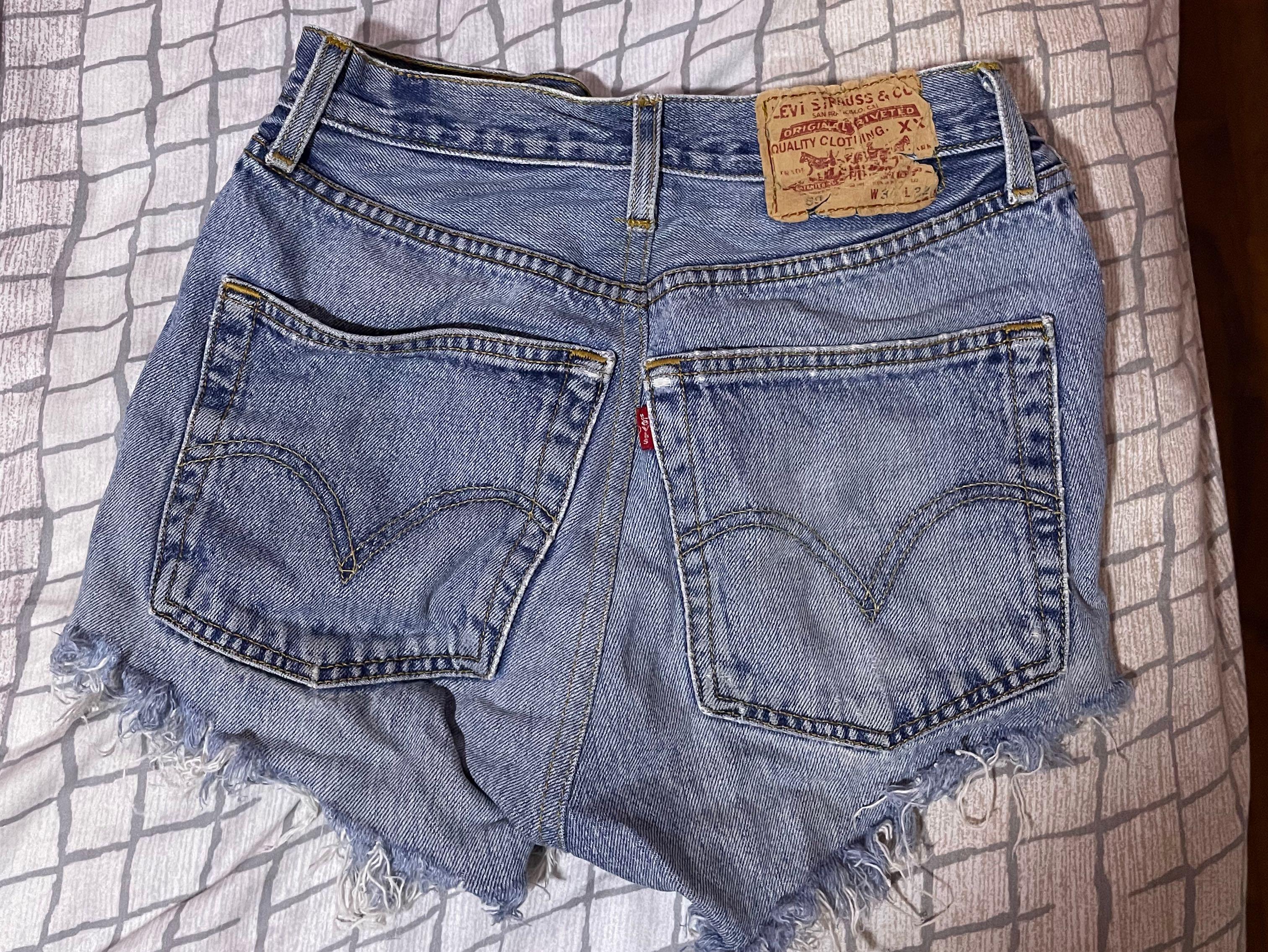 Thrifted levi shorts on sale