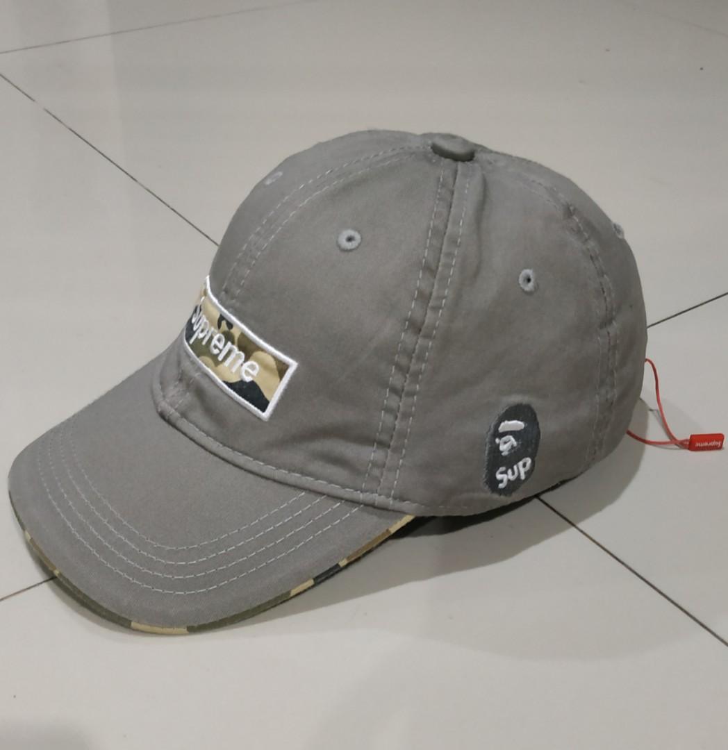 Topi supreme x bape original hotsell