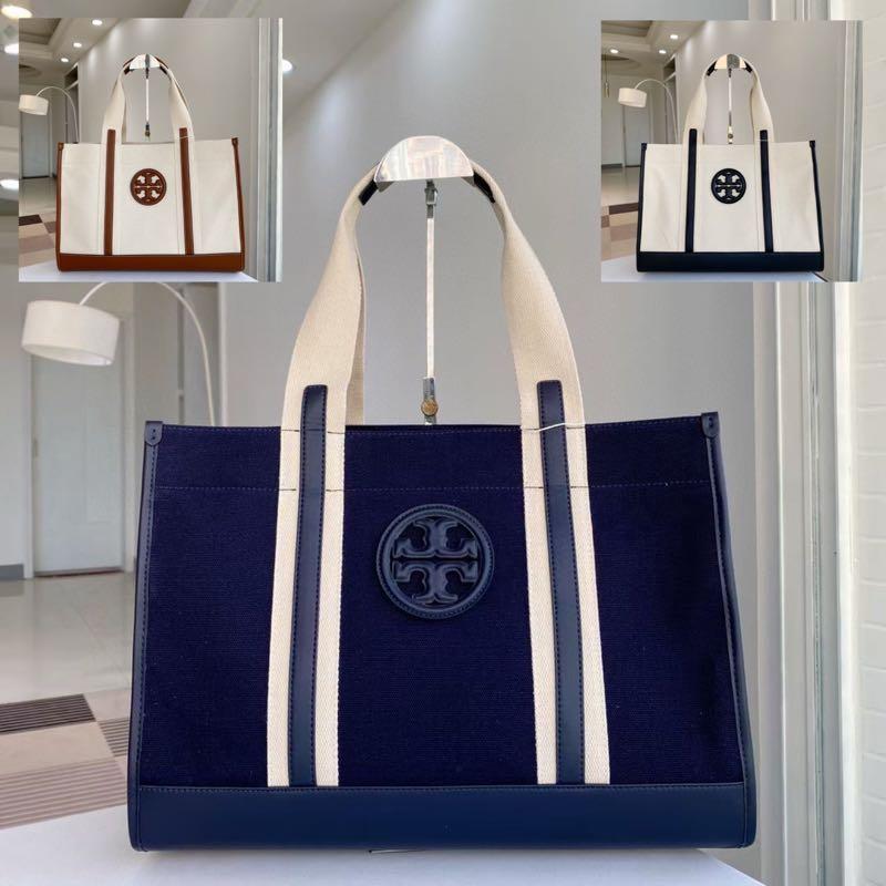TORY BURCH Canvas Tote Bag 56571 3 Colors, Women's Fashion, Bags & Wallets,  Tote Bags on Carousell