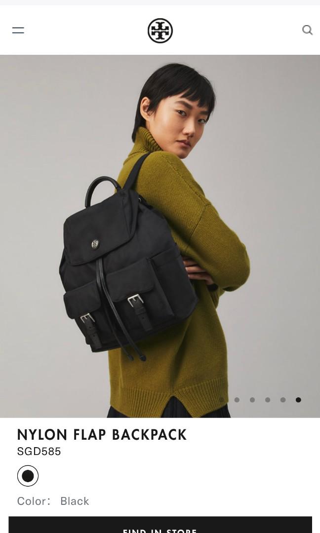 Nylon flap backpack hotsell