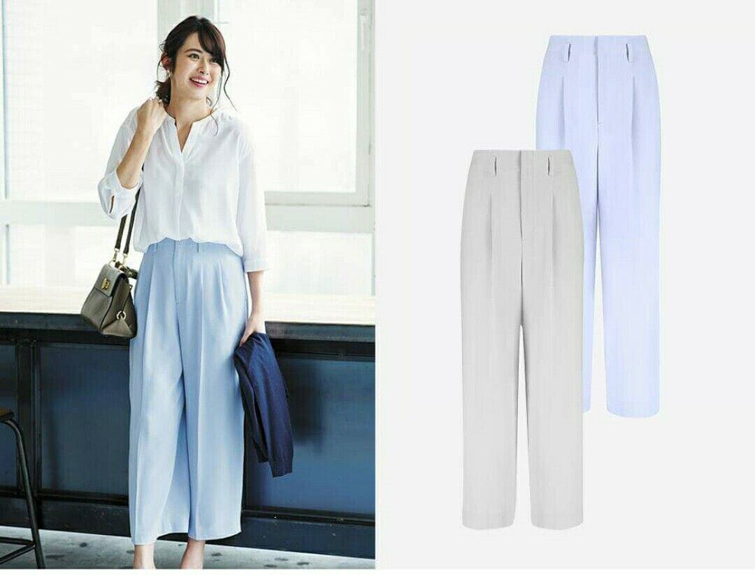 Uniqlo drape wide leg pants clearance