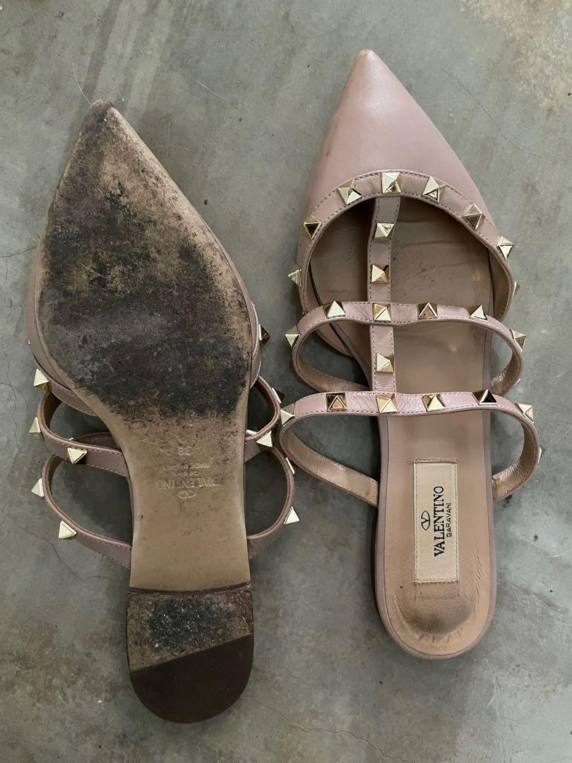 Valentino studded best sale mules