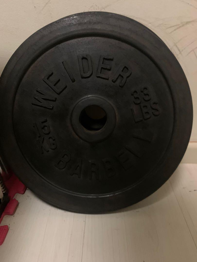 Weider rubber best sale coated plates