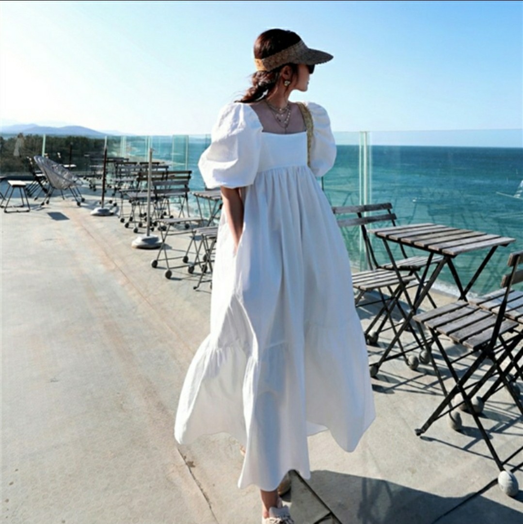 White maxi dress Women s Fashion Dresses Sets Dresses on