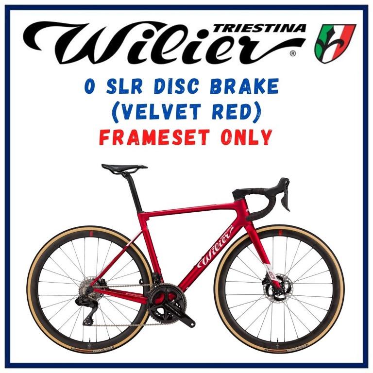 Wilier 0 SLR Disc Brake Frameset ONLY Velvet Red Size XS S M L