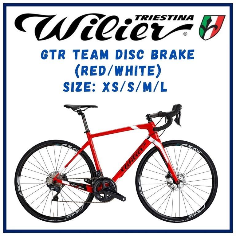 Wilier GTR Team Disc Brake Frameset ONLY Red White Size XS S M L XL Road Bike Sports Equipment Bicycles Parts Bicycles on Carousell