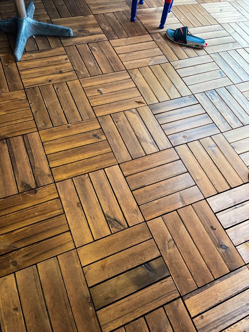 Wood floor lantai kayu, Furniture & Home Living, Home Decor, Carpets