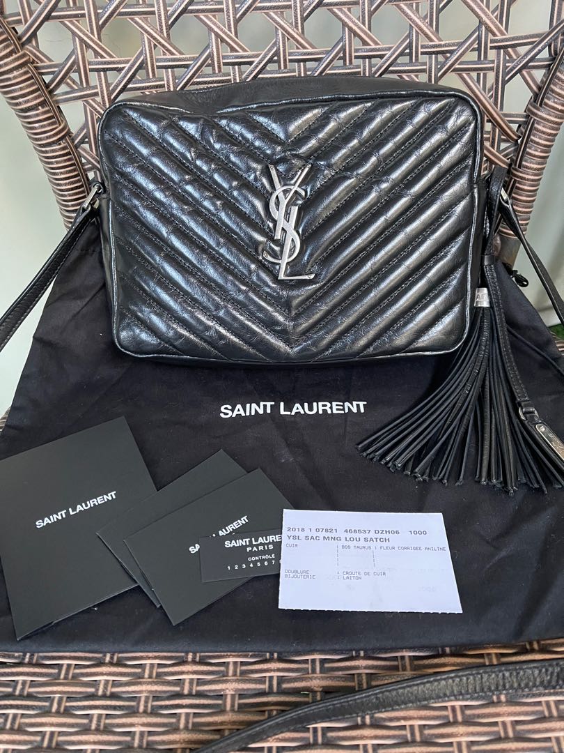 ysl chevron camera bag