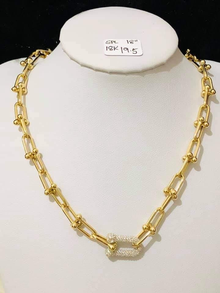 Hardware store link necklace