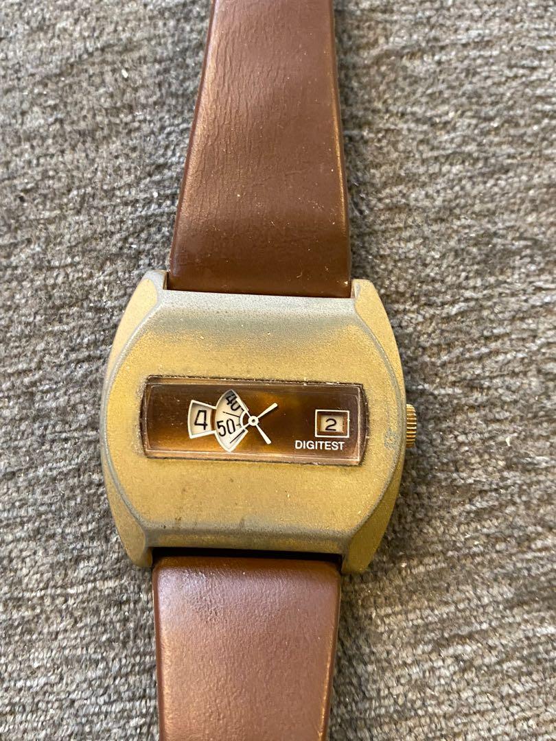 1970s Digitest Mechanical Digital watch Men s Fashion Watches