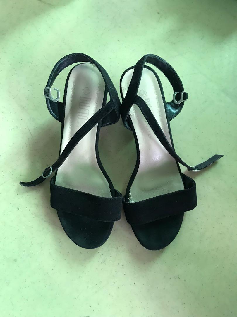 two inch black heels