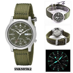 深水埗 有門市全新正貨 SEIKO 錶 精工 一年保養 手錶 男裝 女裝 石英/自動錶/機械錶/ SNK805K2 SNK805 尼龍帶64242314760577110