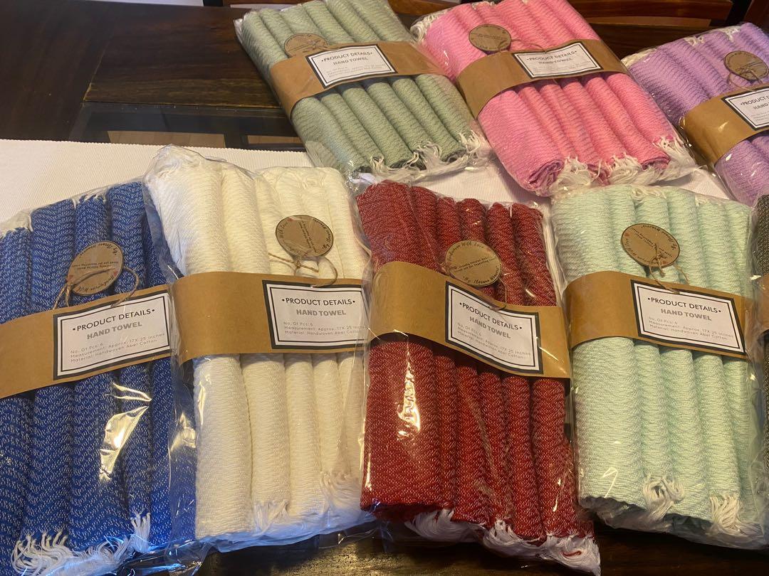 Abel Iloco Handwoven Hand Towel Set (Category: Table Linen & Textiles) located in Quezon City. Submitted by ViganCasaAbelIloco (Listing ID 1120750978, Image 1). Description: For Personal Use or Perfect Gift this Holiday Season… Abel Iloco Handwoven HAND TOWELS: -Absorbent -made of handwoven abel cotton -ABEL ILOCO is known to get soft with continous use -SIZE: approximately 17x25 inches -packed in Kraft Boxes as a set (6pcs) ready to be given as 
