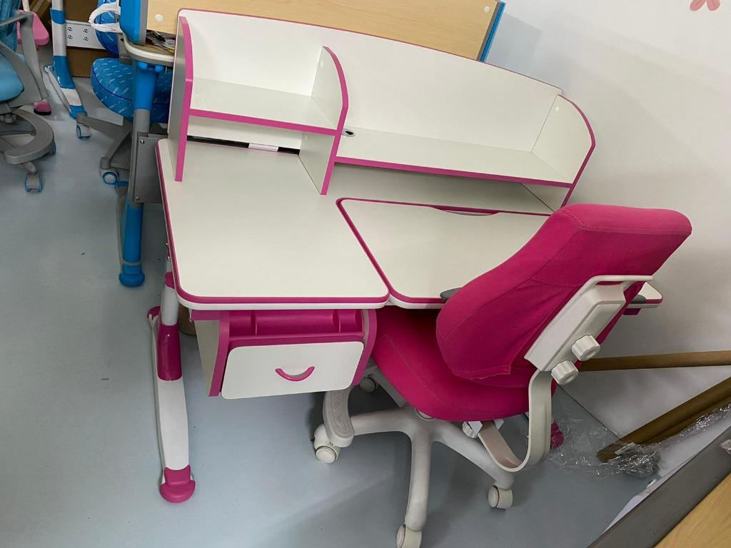 Adjustable Height Children Study Table and Chair Set Display Set for
