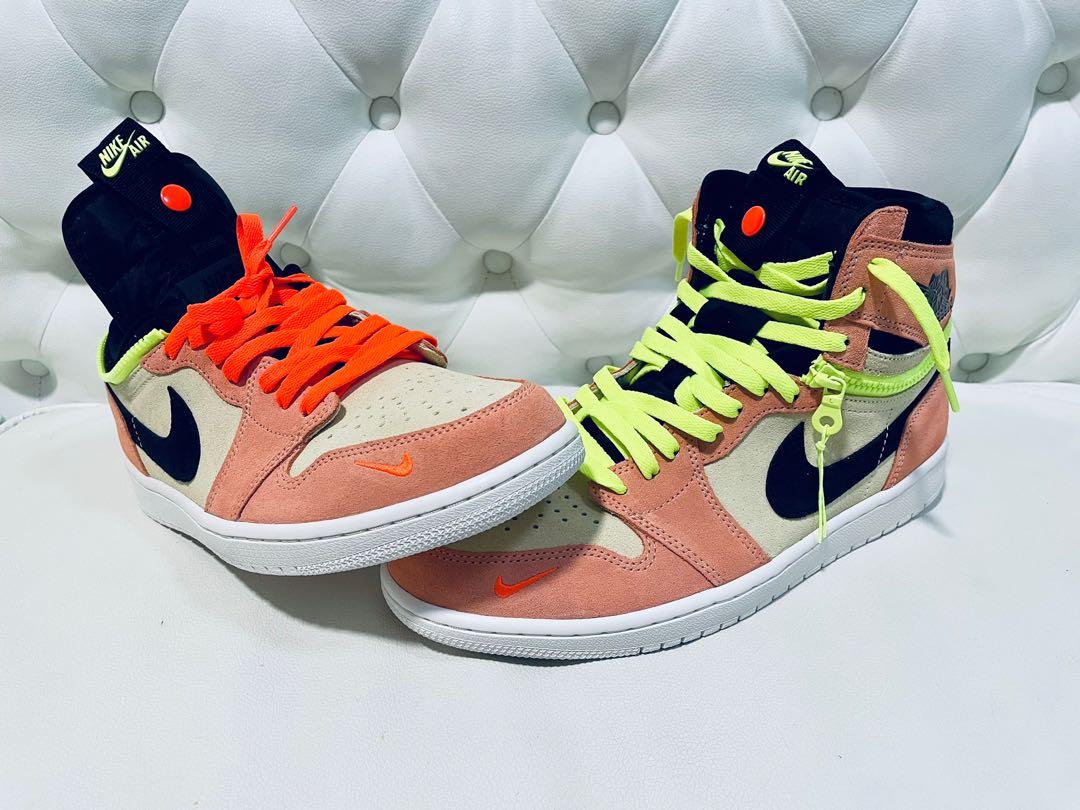 mens jordan 1 high switch peach