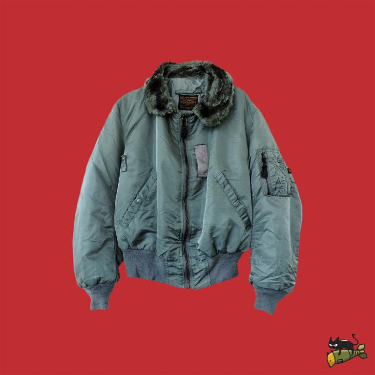 Alpha Industries B-15D Flight Bomber Jacket, Fesyen Pria, Pakaian