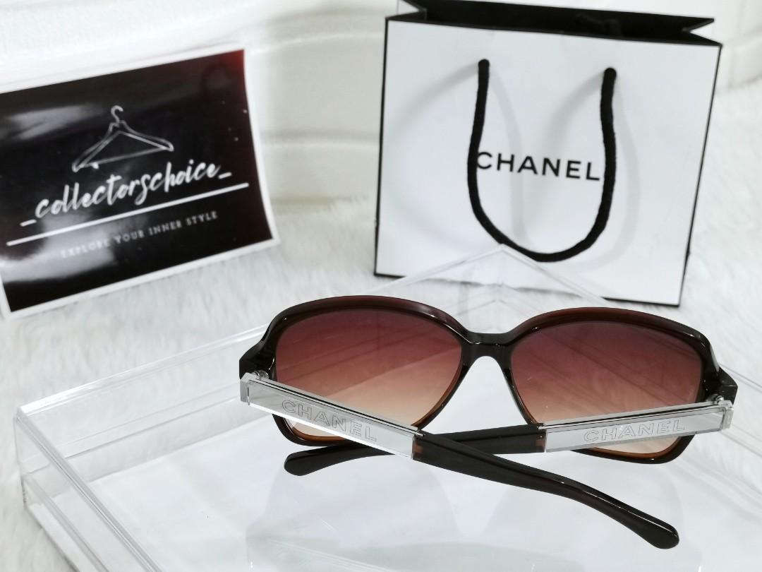 Chanel Collection Miroir Interlocking CC Logo Sunglasses  Blue Sunglasses  Accessories  CHA870847  The RealReal