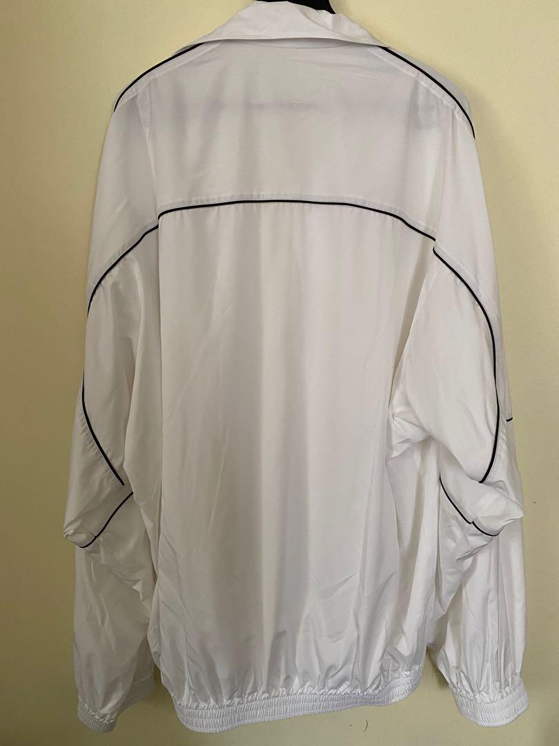Balenciaga White Piping Technical Track Jacket, Men's Fashion, Coats ...