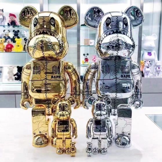 Bearbrick be@rbrick sorayama x bape 空山基1000% 400%, 興趣及遊戲 