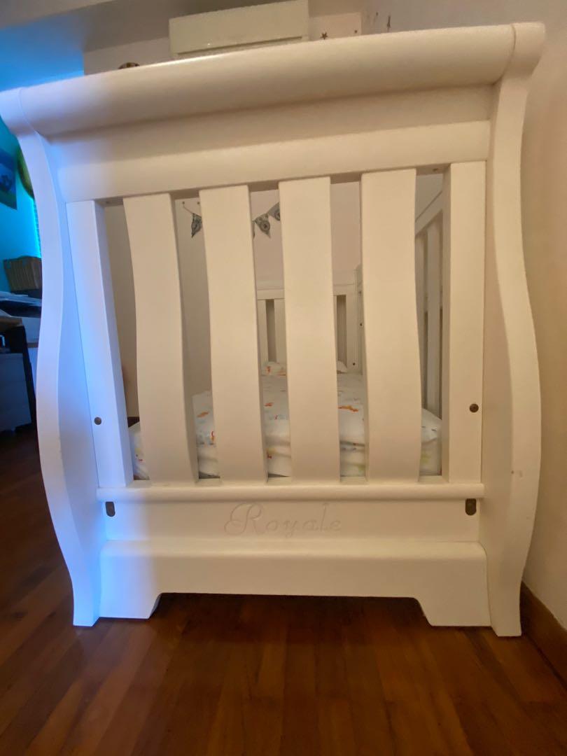 Boori Sleigh Royale cot, Babies & Kids, Baby Nursery & Kids Furniture