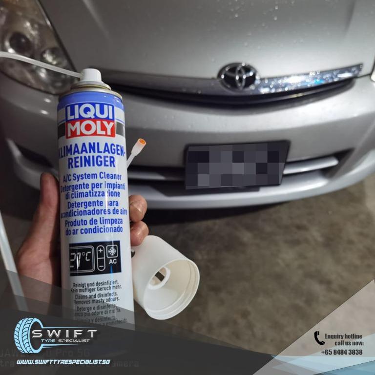 Car Aircon Flush Oil and Gas Servicing and Liqui Moly Aircon System