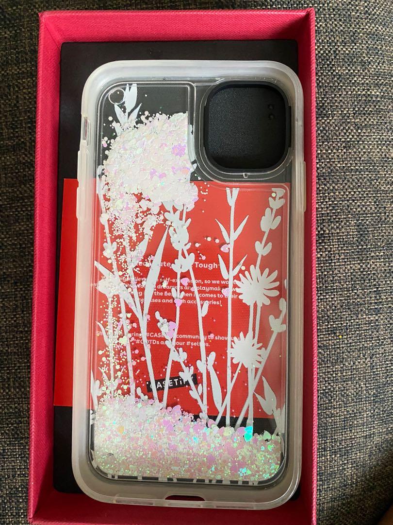 Casetify iPhone 11 glitter case- unicorn pastel, Mobile Phones