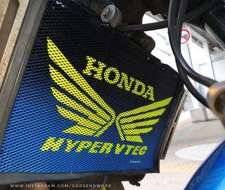 CB400 S4 / Revo radiator guard - Custom Yellow - Godsendworx - 202110