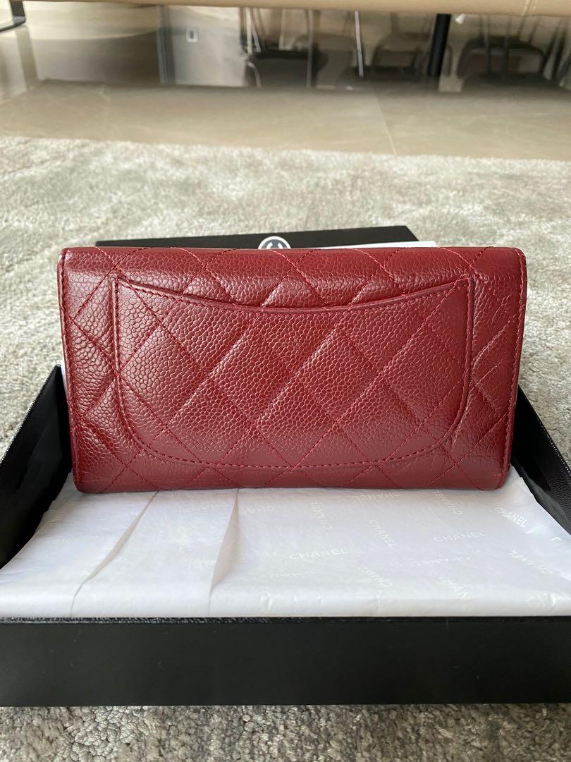 CHANEL Classic Flap Wallet Red, Women's Fashion, Bags & Wallets, Purses & Pouches on Carousell