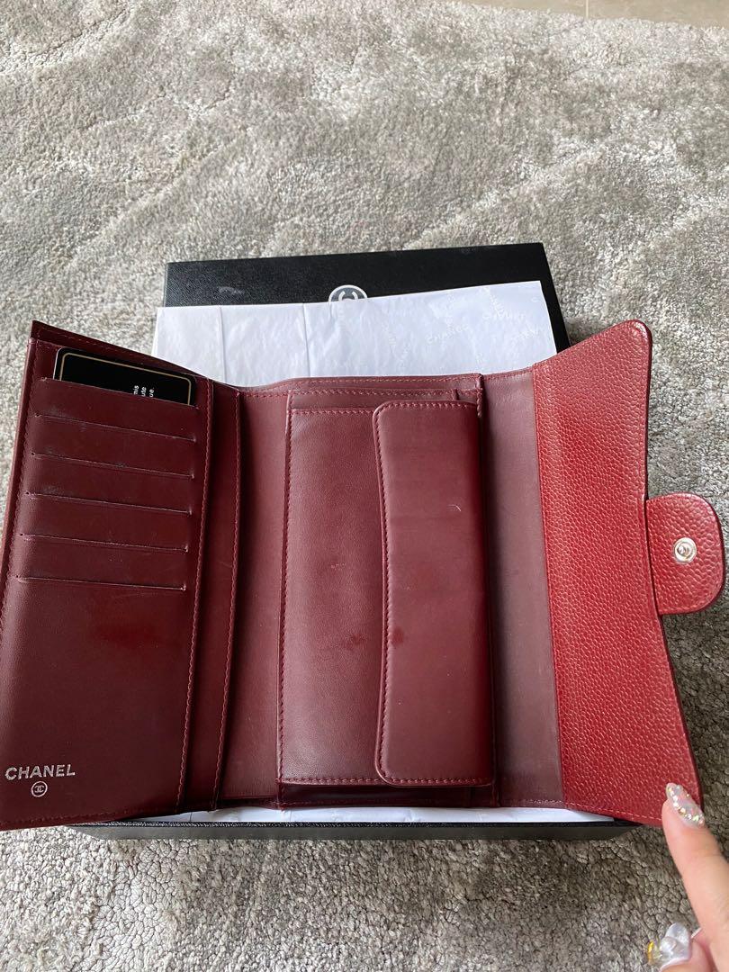 CHANEL Classic Flap Wallet Red, Women's Fashion, Bags & Wallets, Purses & Pouches on Carousell