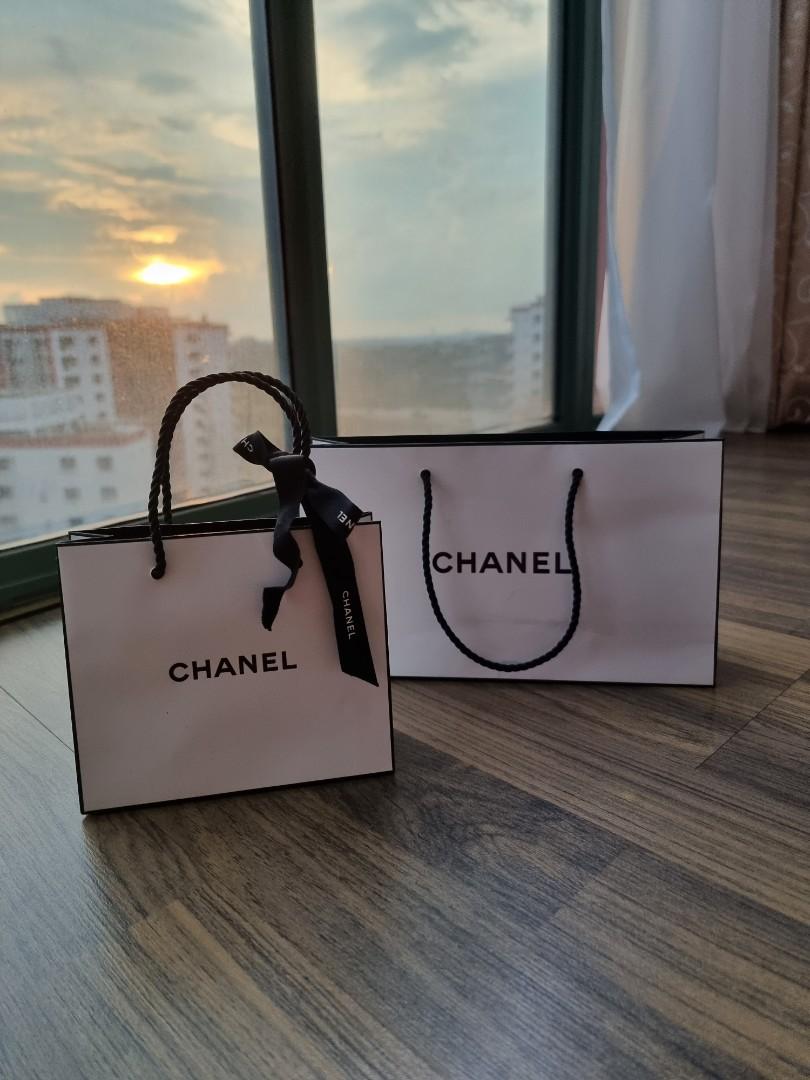 chanel shopping bolsa paper