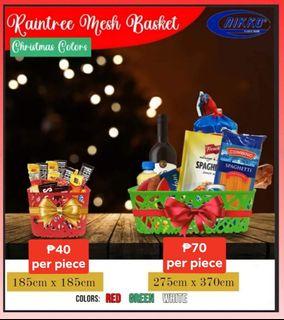 Christmas Giveaway Mesh Basket (Raintree/Nikko)