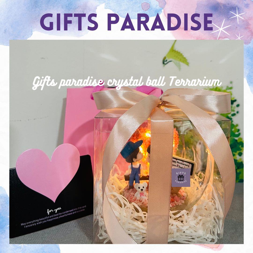 Crystal Ball Terrarium Birthday Anniversary BFF Farewell