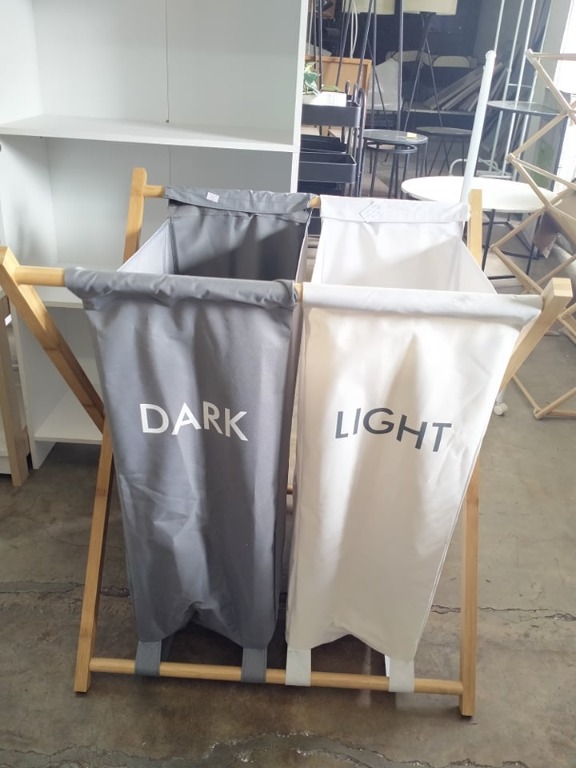 Dark & Light Laundry Hamper, Furniture & Home Living, Home Improvement & Organization, Laundry