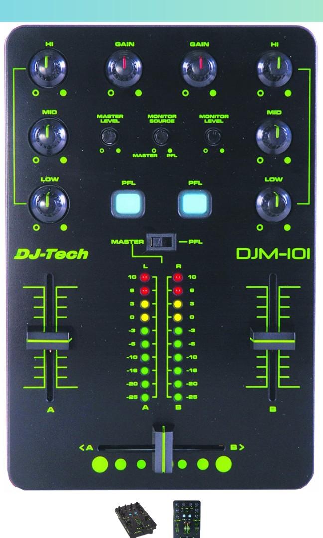 DJ-Tech 101 USB Audio Mixer (Category: Other Audio Equipment) located in Manila. Submitted by outstandingjazz.7691 (Listing ID 1121300317, Image 2). Description: Lifted from Amazon: "Introducing the new DJ-Tech 101 Series, powered by Kontrol DJ. The 101 series is composed of 4 models: CDJ-101, VTT-101, DJM-101 and MIX-101. These USB powered, compact line of controllers are designed to make the most of your valuable studio or live performance spac