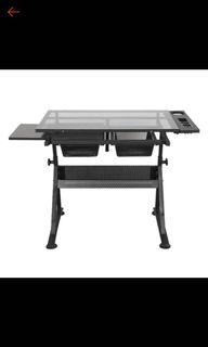 Drafting Table-tempered glassp