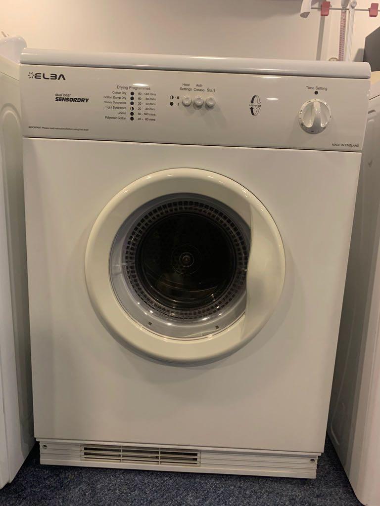 ELBA Tumble Dryer EB763T 6kg, TV & Home Appliances, Washing Machines