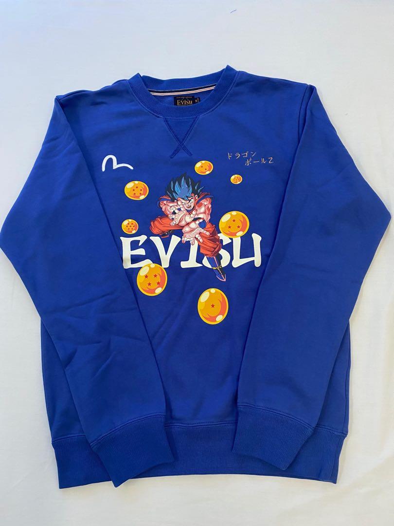 Evisu x Dragon ball Z (Blue) Sweatshirt, Men's Fashion, Tops & Sets