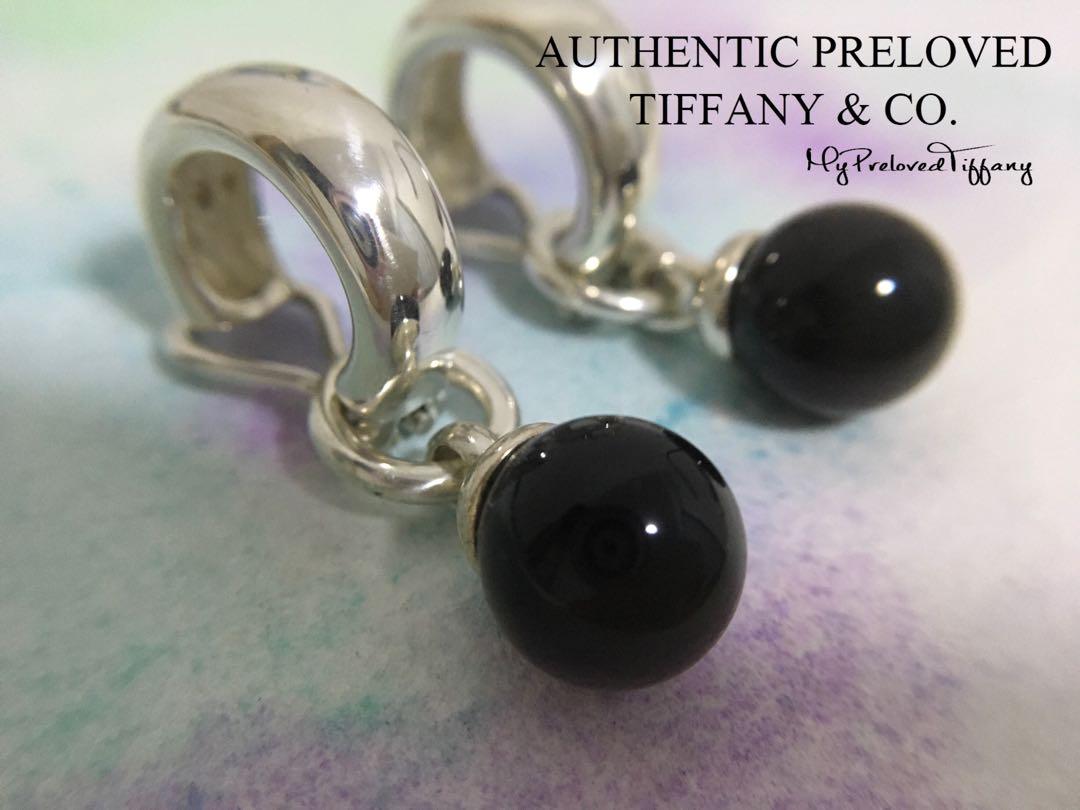 Tiffany onyx earrings shop
