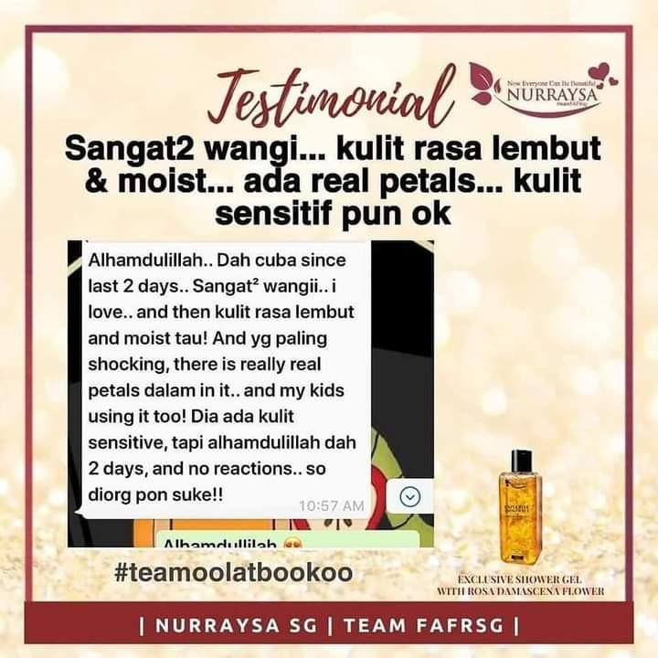 EXCLUSIVE SHOWER GEL NURRAYSA, Beauty & Personal Care, Bath & Body