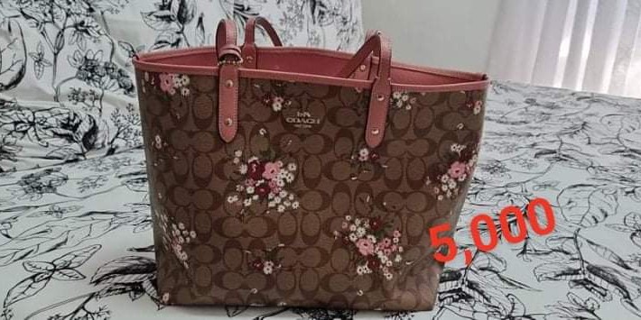 floral coach tote bag