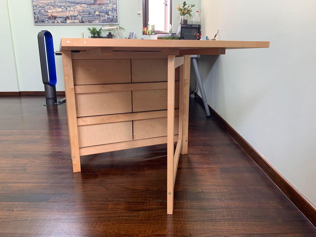 IKEA Norden Foldable Wooden Table, Furniture & Home Living, Furniture
