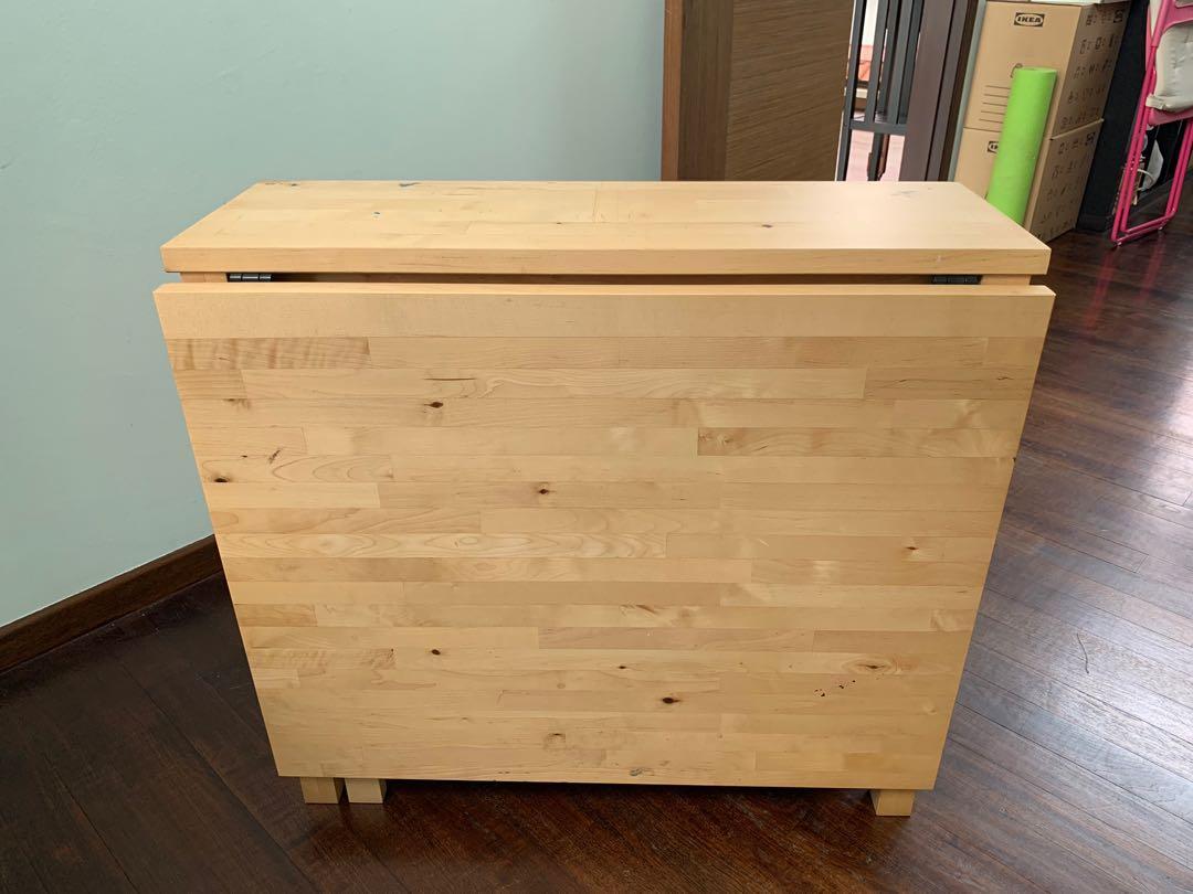 IKEA Norden Foldable Wooden Table, Furniture & Home Living, Furniture