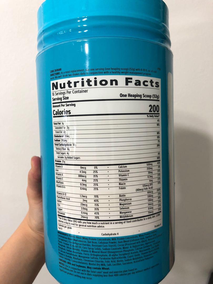 GNC Lean Shake Rich Chocolate , Health & Nutrition, Health ...