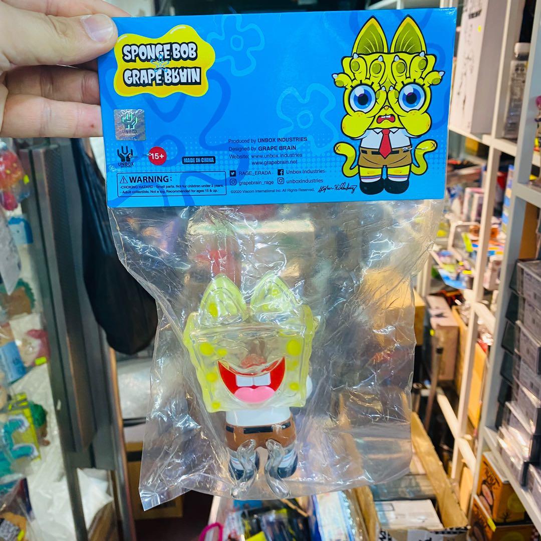 GRAPE BRAIN x Unbox Industries SPONGEBOB HELL'S CAT x PATRICK AXOLOTL  TRANSLUCENT Special Edition - The Toy Chronicle