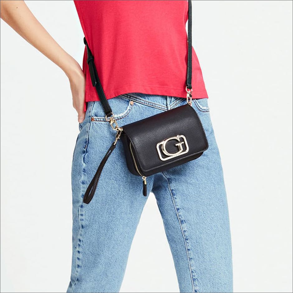 GUESS Annarita Mini Crossbody Flap Bag