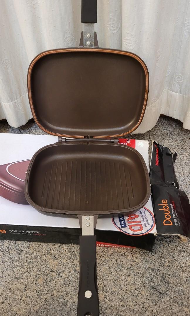 HappyCall Happy Call Double Pan Grill Jumbo Pan, Furniture & Home
