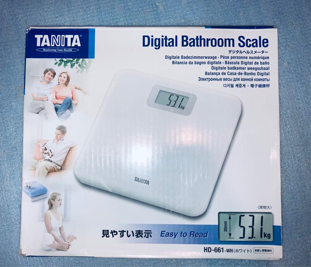 HD-661 Tanita 電子磅浴室磅體重計Body Scale Bathroom scale, 傢俬