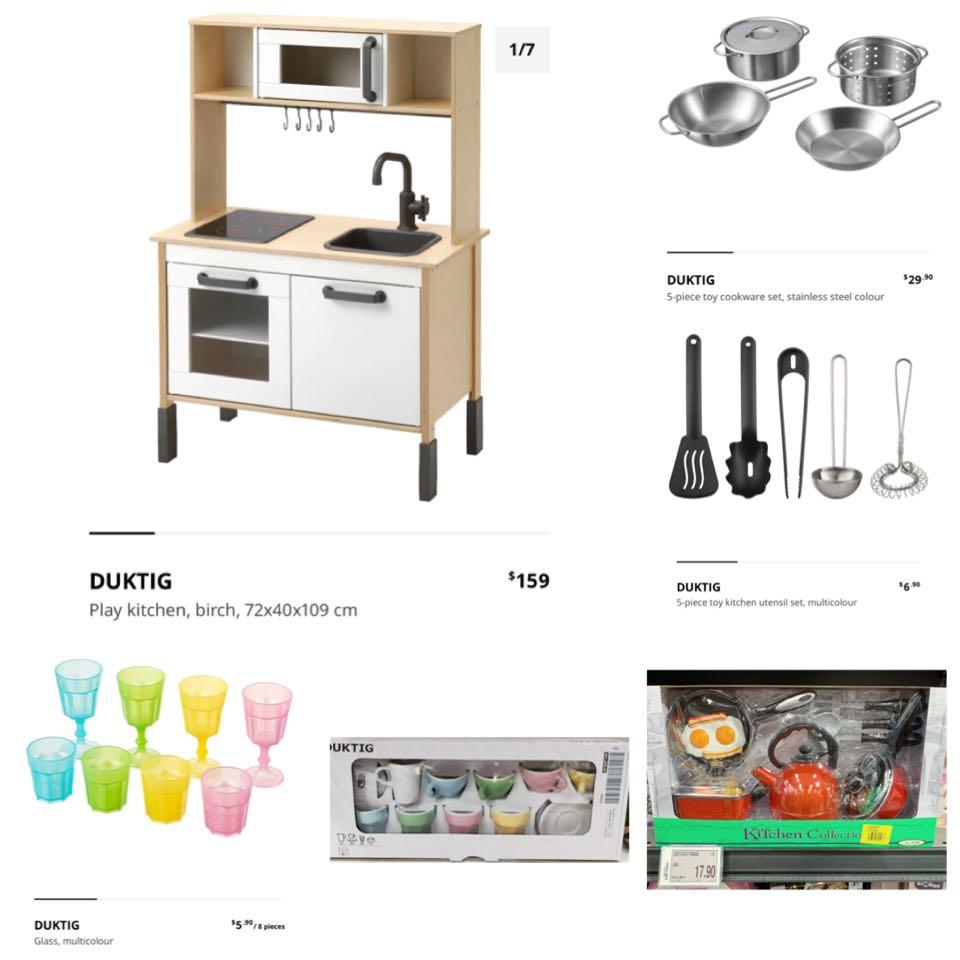 DUKTIG 5-piece toy kitchen utensil set, multicolor - IKEA