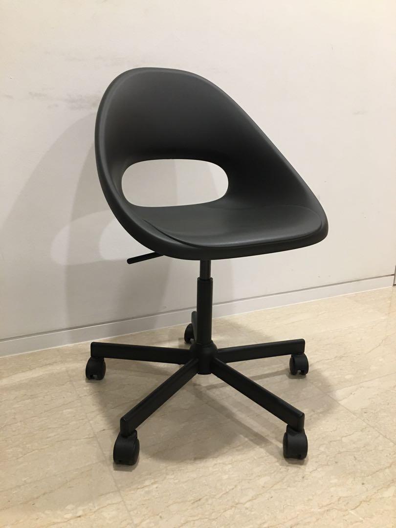 ELDBERGET / MALSKÄR Swivel chair, dark gray/black - IKEA
