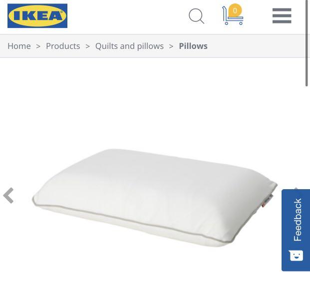 fysiek Beven Minachting IKEA HIRSSTARR Latex pillow, 傢俬＆家居, 床具浴巾- Carousell